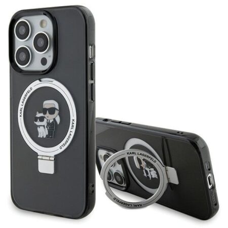 Karl Lagerfeld Ümbris KLHMP15LHMRSKCK MagSafe iPhone 15 Pro (must)