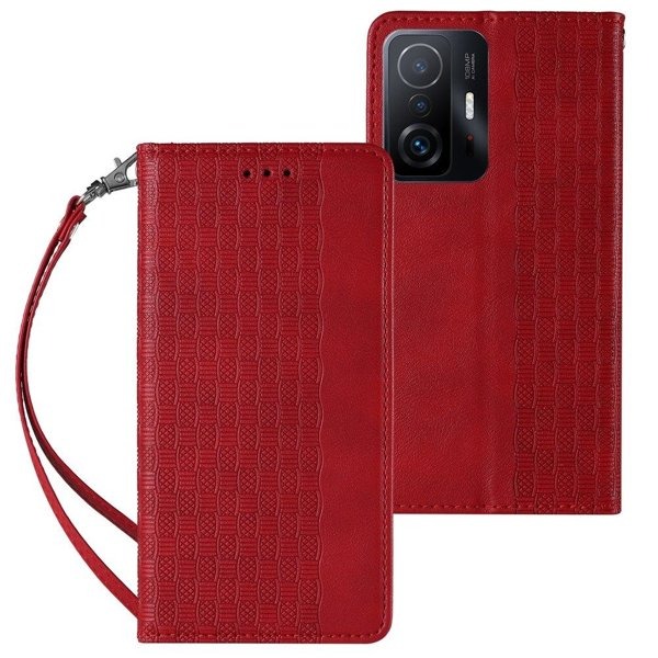Ümbris kaanega Strap Case Samsung Galaxy S22 (punane)