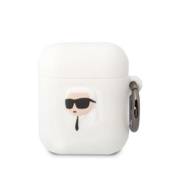 Kaitseümbris Karl Lagerfeld KLA2RUNIKH AirPods 1/2 (valge)