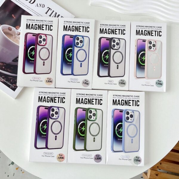 Ümbris Tech&Design Magsafe iPhone 15 Pro (must/läbipaistev)