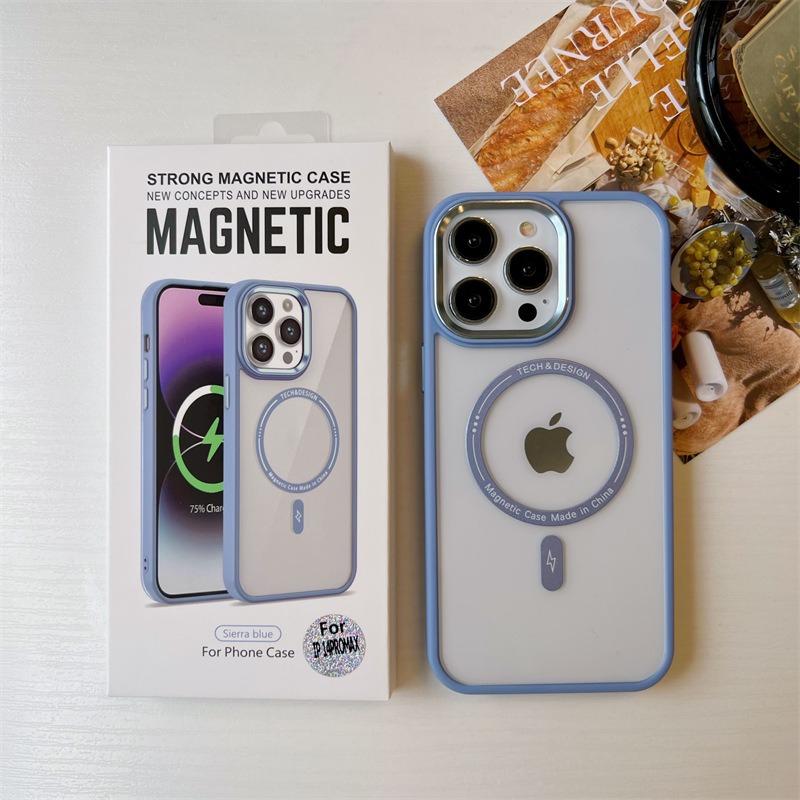 Ümbris Tech&Design Magsafe iPhone 15 Pro Max (sierra sinine/läbipaistev)