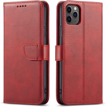 Ūmbris kaanega Wallet Case Samsung A12 / M12 (punane)