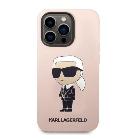 Karl Lagerfeld MagSafe Ümbris KLHMP14XSNIKBCP Iphone 14 Pro Max (roosa)