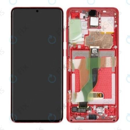 Varuosa LCD Samsung Galaxy S20 Plus /G985F koos raamiga service pack (Aura Red)