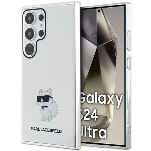 Ümbris Karl Lagerfeld KLHCS24LHNCHTCT Samsung S24 Ultra (valge)
