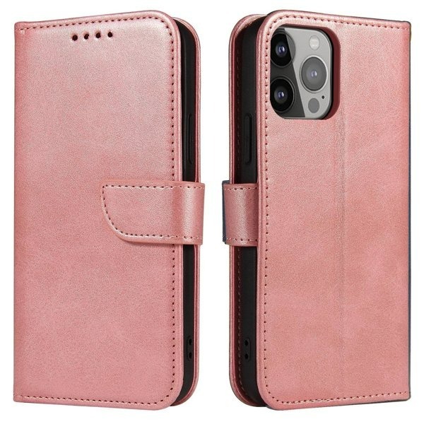 Ūmbris kaanega Wallet Case Samsung Galaxy A155 A15 4G / A156 A15 5G (roosa)