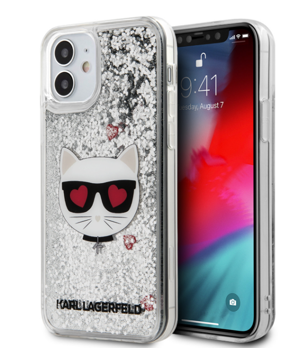 Ümbris Karl Lagerfeld KLHCP12SLCGLSL Liquid Glitter iPhone 12 Mini