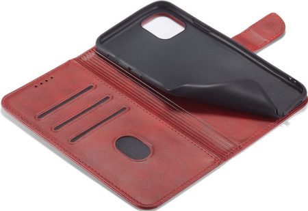 Ūmbris kaanega Wallet Case Xiaomi Poco X6 Pro 5G (punane)