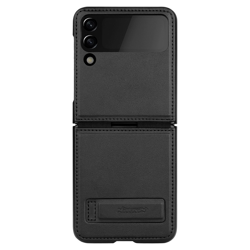 Ümbris kaanega Nilkin Qin Pro Samsung Z Flip 3 (must)
