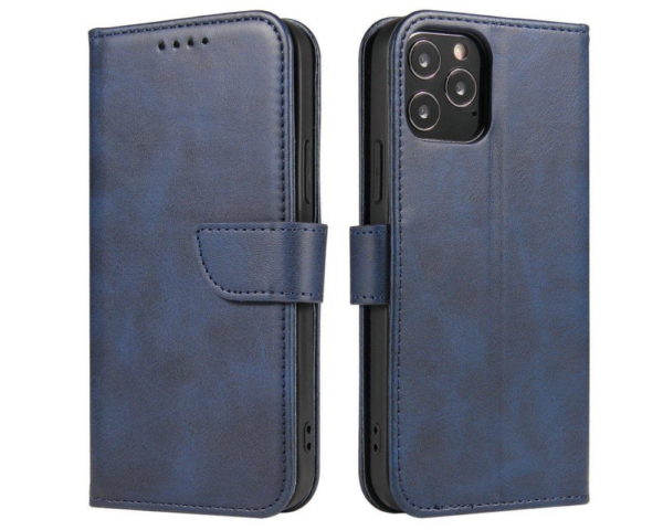 Ūmbris kaanega Wallet Case Xiaomi Redmi Note 13 Pro 4G / Poco M6 Pro 4G (sinine)