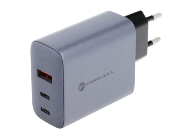 USB Adapter Forcell F-Energy 2x USB-C + USB, 65W (hall)