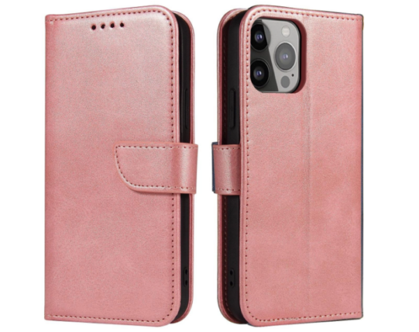 Ūmbris kaanega Wallet Case iPhone 15 (roosa)