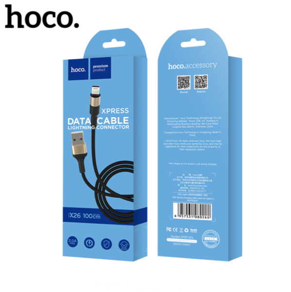 USB juhe Hoco X26 Lightning (1m / must)