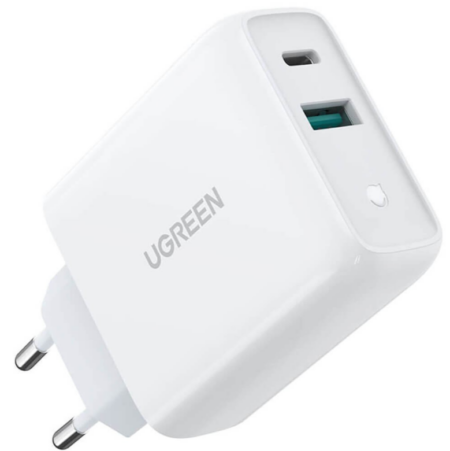 Adapter Ugreen CD170 USB-C/USB-A 36W (valge)