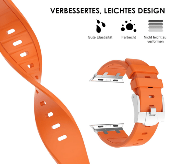 Kellarihm Silicone Apple Watch 42 / 44 / 45 / 49 mm (oranž)