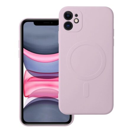 Silicone Mag ümbris iPhone 11 (roosa)