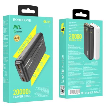 Power Bank Borofone BJ9A Type-C PD+Quick Charge 3.0 (3A) 20000 mAh (must)