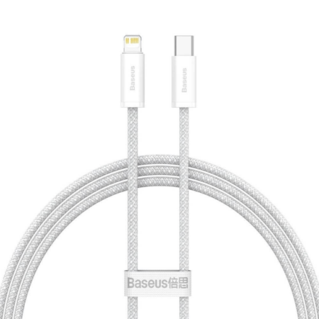 Juhe Baseus CALD000002 Dynamic Series Fast Charging Data Cable Type-C - Lightning 20W 1m (valge)