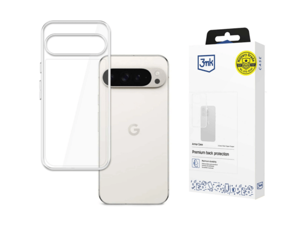 Silikoon 3mk Clear Case 1,2mm Pixel 9 Pro XL (läbipaistev)