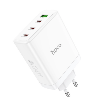 Laadija Hoco N31 PD100W 3xType-C / 1xUSB-A (valge)