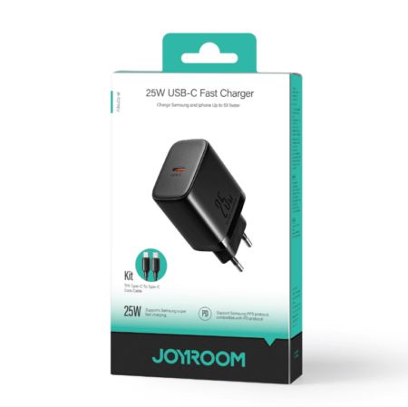 Adapter Joyroom JR-TCF11 USB-C 25W + Type-C 1.0m (must)