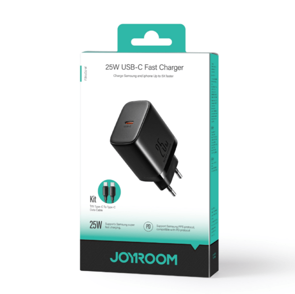 Adapter Joyroom JR-TCF11 USB-C 25W + Type-C 1.0m (must)