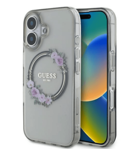 Ümbris Guess GUHMP16SHFWFCK MagSafe Flowers iPhone 16