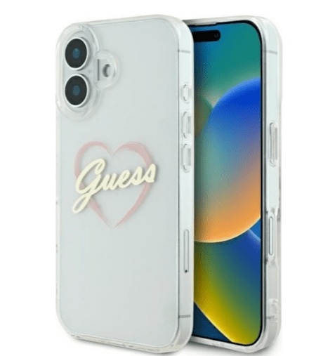 Guess Ümbris GUHCP16SHCHGSPT iPhone 16 (läbipaistev)