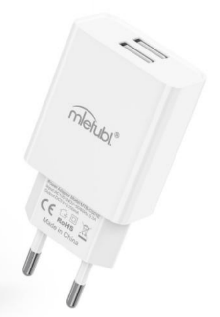 Adapter Mletubl MTB-CS01E 2xUSB-A (2.1A/ valge)