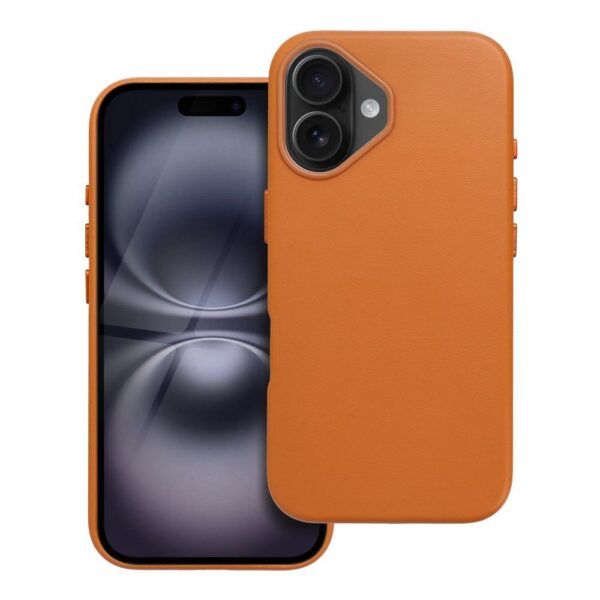 Ümbris Leather Mag Cover iPhone 16 Pro Max (oranz)