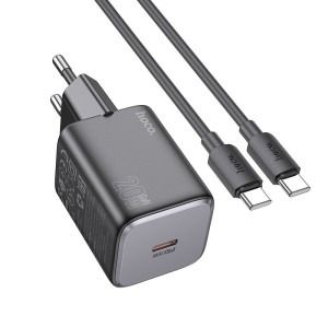 Adapter Hoco N40 USB-C PD20W + USB-C to USB-C 1.0m (must)