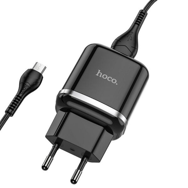 Laadija Hoco BN3 USB QC 3.0, 3A 18W + USB/Micro-USB (must)