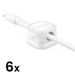 Joyroom JR-ZS368 magnetiline kaablite hoidik 6tk (valge)