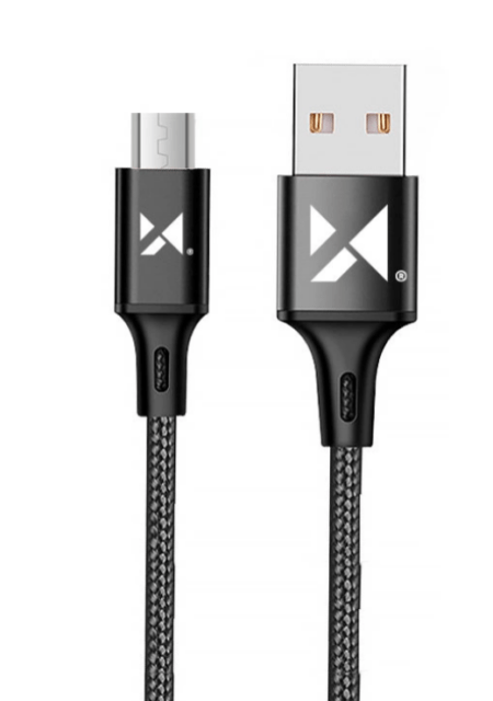 USB juhe Wozinsky WUC-M1B USB-Micro USB 2,4A (1m/ must)