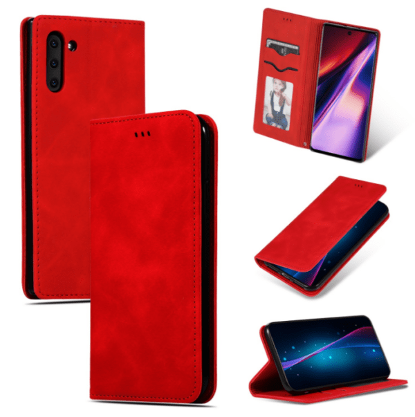 Ümbris kaanega "Business Style" Xiaomi Redmi 13 4G / Redmi 13 5G / Poco M6 4G (punane)