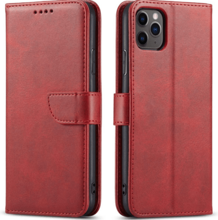 Ūmbris kaanega Wallet Case Samsung A165 A16 4G / A166 A16 5G (punane)