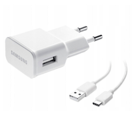 Laadija originaal Samsung EP-TA200NWE + Type-C 15W (valge)