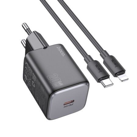 Adapter Hoco N40 USB-C PD20W + Type-C to Ligtning 1.0m (must)