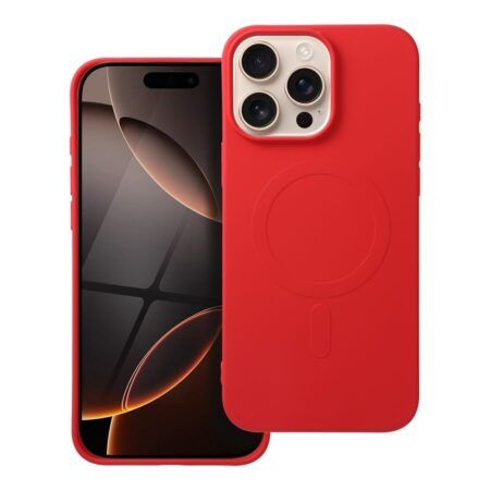 Silicone Mag ümbris iPhone 16 Pro Max (punane)