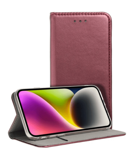 Ümbris kaanega Smart Magnetic Samsung Galaxy A566 A56 5G (viinamari)