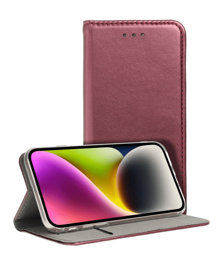 Ümbris kaanega Smart Magnetic Samsung Galaxy A566 A56 5G (viinamari)