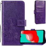 Ümbris kaanega Flower Book Samsung A226 A22 5G (lilla)