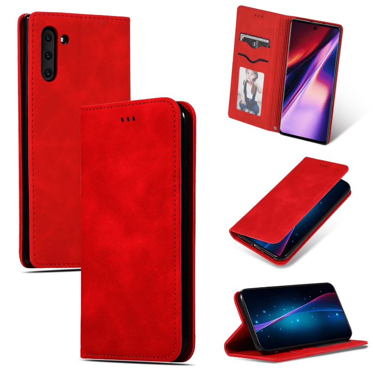 Ümbris kaanega "Business Style" Samsung S25 Edge (punane)