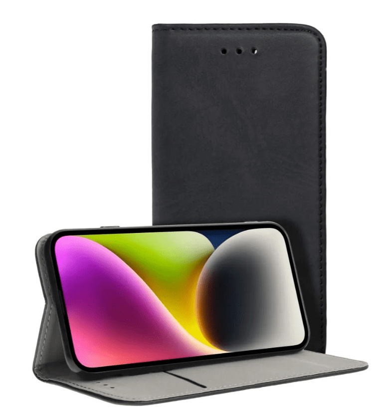 Ümbris kaanega Smart Magnet Samsung A566 A56 5G (must)