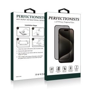 Kaitseklaas 2.5D Perfectionists Privacy Apple iPhone 15/ iPhone 16 (must)