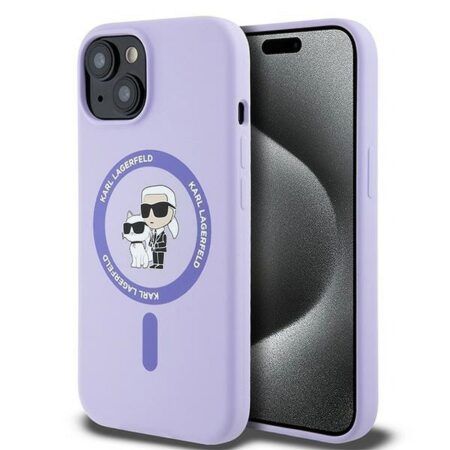 Ümbris Karl Lagerfeld MagSafe iPhone 15 (lilla)