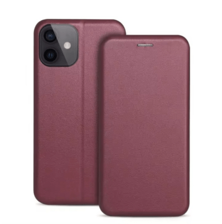 Ümbris kaanega Book Elegance Xiaomi Redmi Note 12 Pro 4G (viinamari)