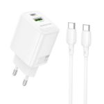 Laadija Borofone BN27 20W Type-C / USB-A + Type-C to USB-C (valge)