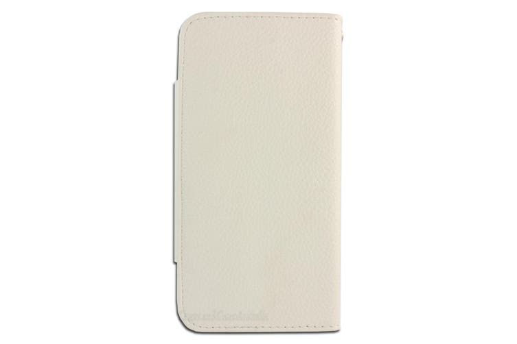 Ümbris kaanega Eco-Nahk Huawei Nova (valge)