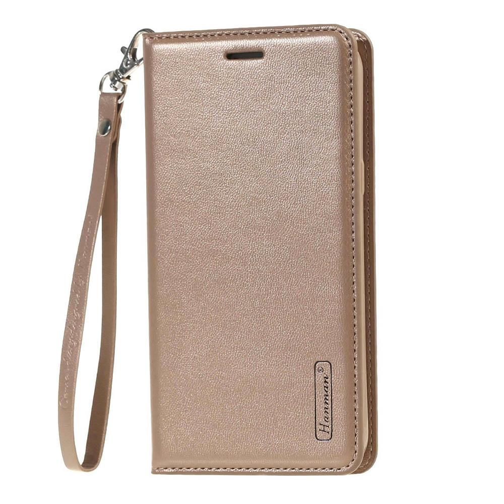 Ümbris kaanega Hanman Flip Samsung J730/ Galaxy J7 2017 (kuldne)